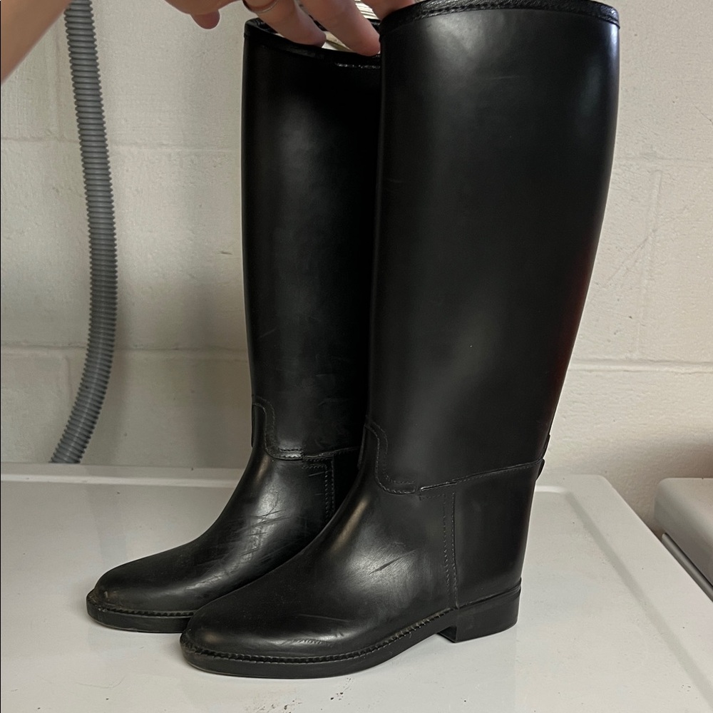 Derby Black Riding Boots